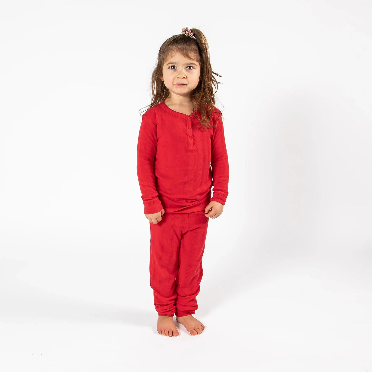 Sunset Snuggles Red Two-Piece Long Pyjama Set