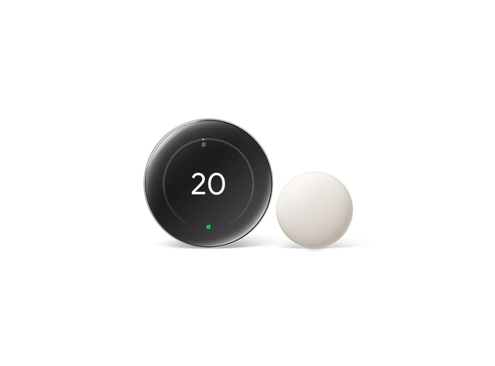 Google Nest Learning Thermostat 4th Gen With Temp Sensor, Silver