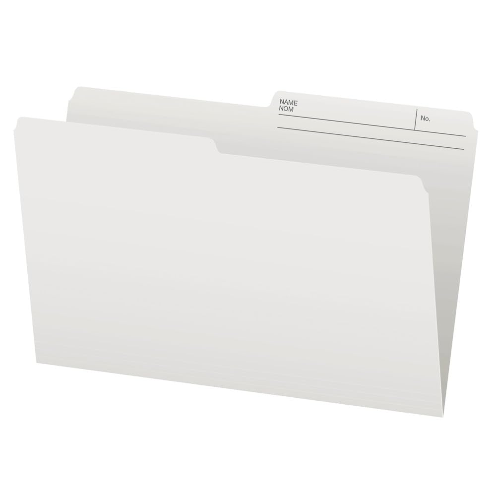 Pendaflex Legal File Folders, 1/2-Cut Tab, Ivory, 100-Pack
