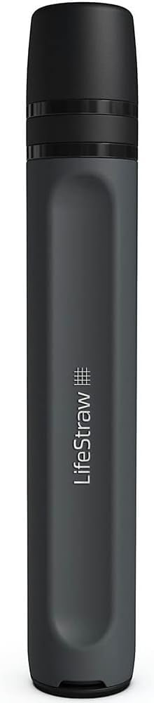 LifeStraw Peak Series Personal Water Filter Straw, Dark Mountain Gray