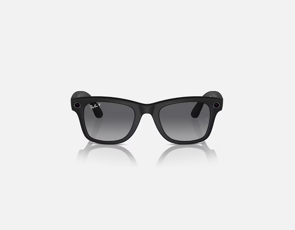 Ray-Ban Meta Glasses, Wayfarer, Matte Black/Graphite Polarized