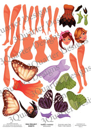 3Quarter Designs - Mini Project Sheets - Magic Fairies