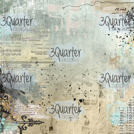 3Quarter Designs - 6" X 6" Paper Pack - Vintage Man