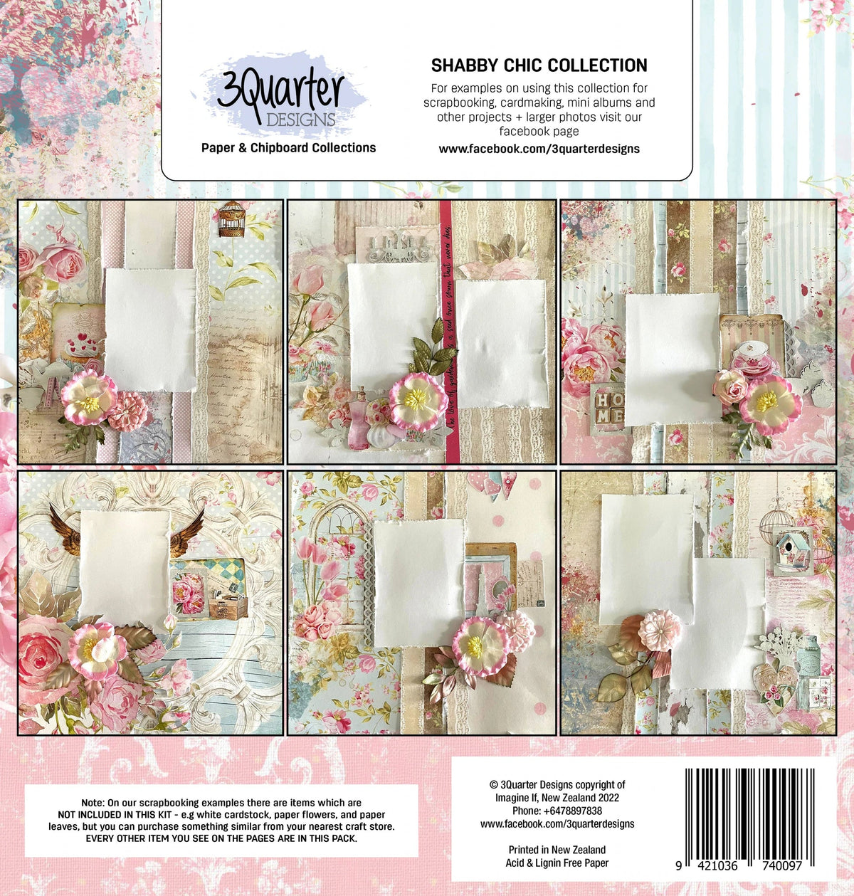 3Quarter Designs - Scrapbook Collection -  Shabby Cottage