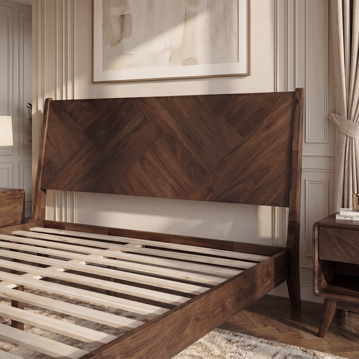 Gazelle Solid Acacia Wood Bed Frame
