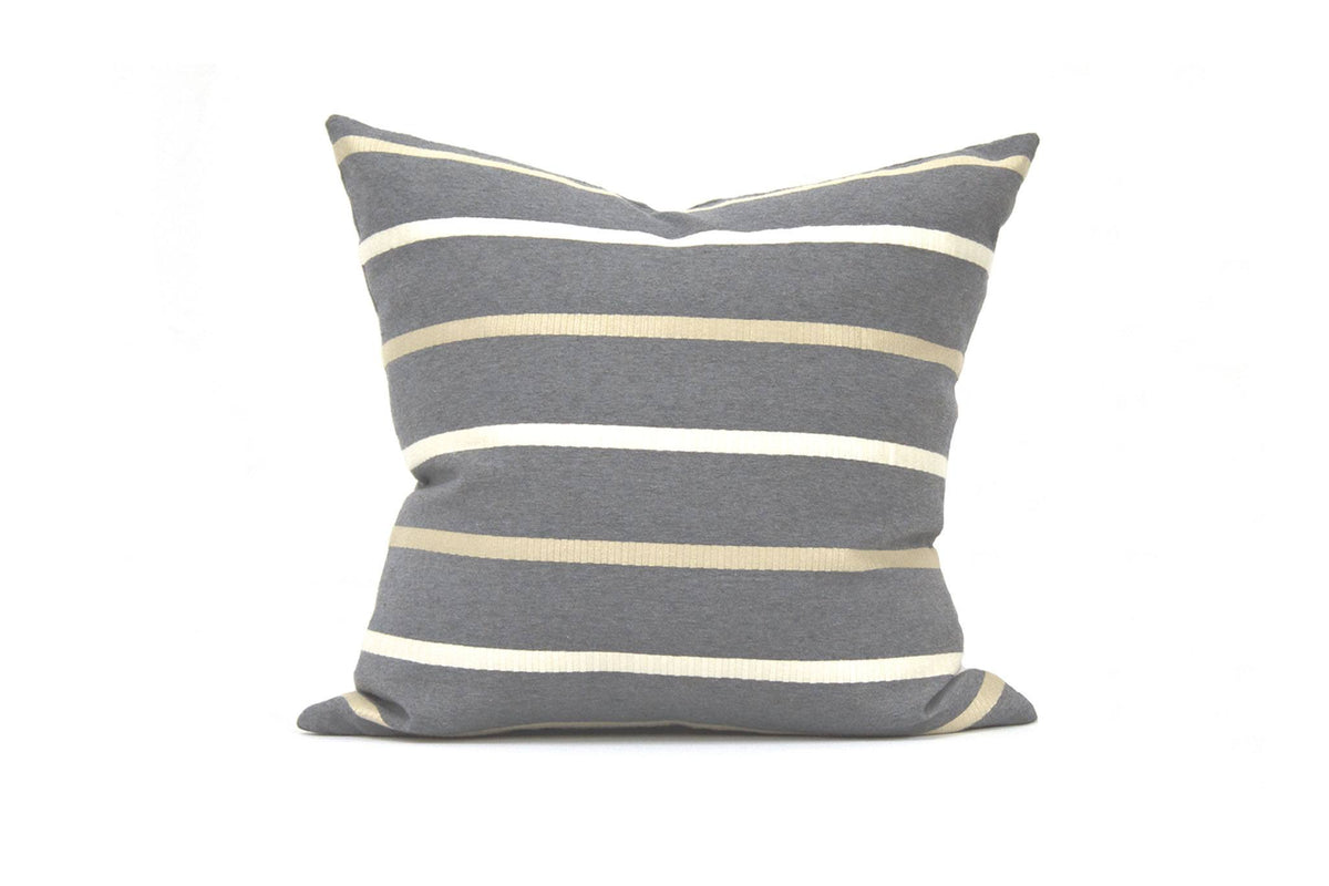 Canadian Down & Feather Mica Stripe Cushion Cover