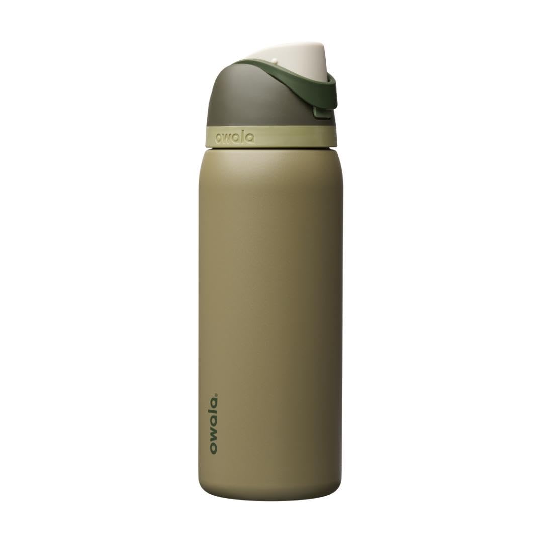 Owala FreeSip Stainless Steel Water Bottle, 32 Oz, Off Road