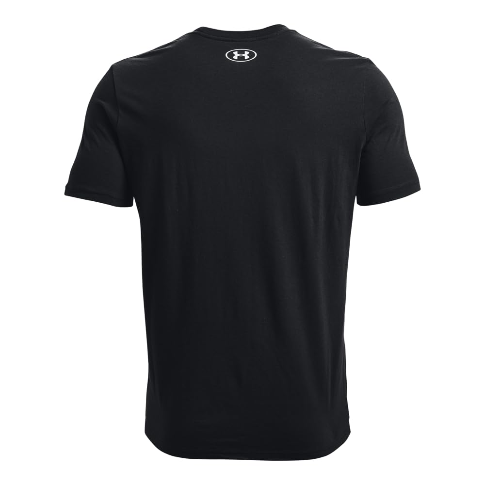 Under Armour Men's Sportstyle Logo T-Shirt, Black/White, Large