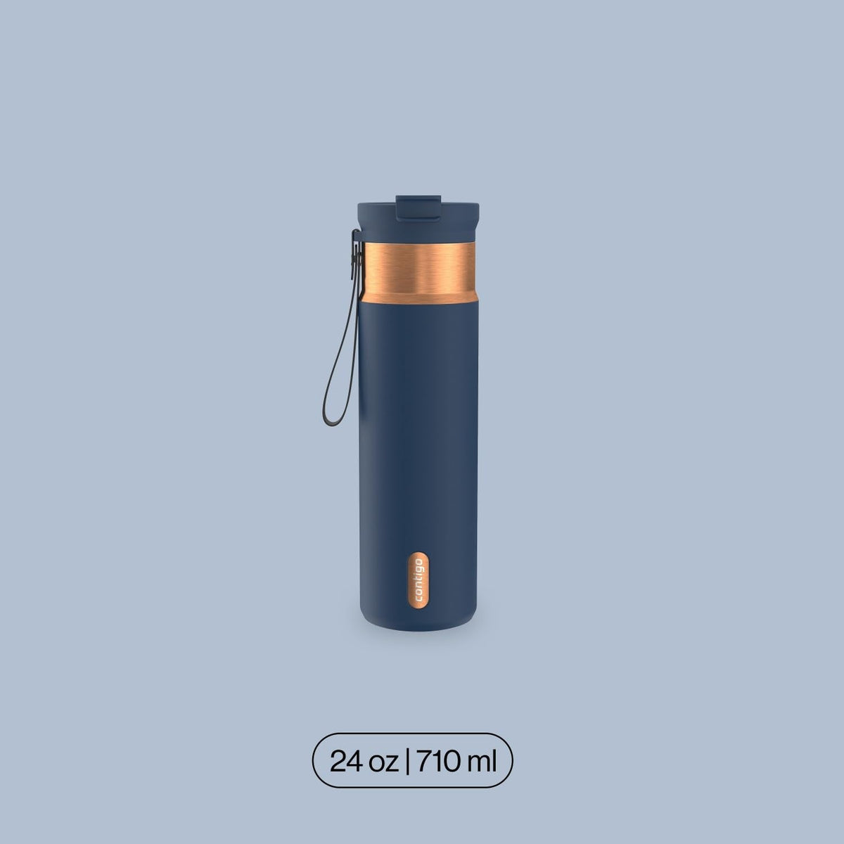 Contigo DualSip Water Bottle with Carry Strap, 24oz