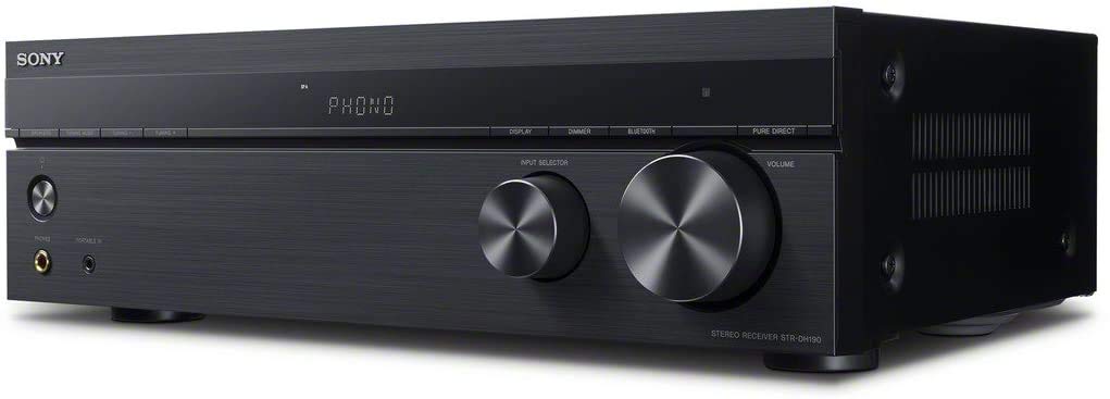 Sony STRDH190 2-Ch Stereo Receiver with Phono and Bluetooth, Black