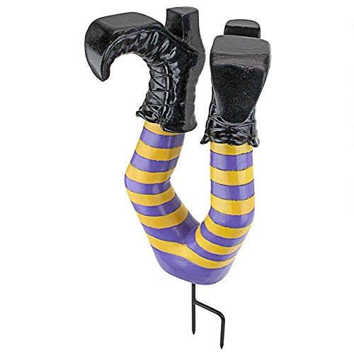 Design Toscano Crash Landing Wicked Witch Legs Garden Stake, 42 cm