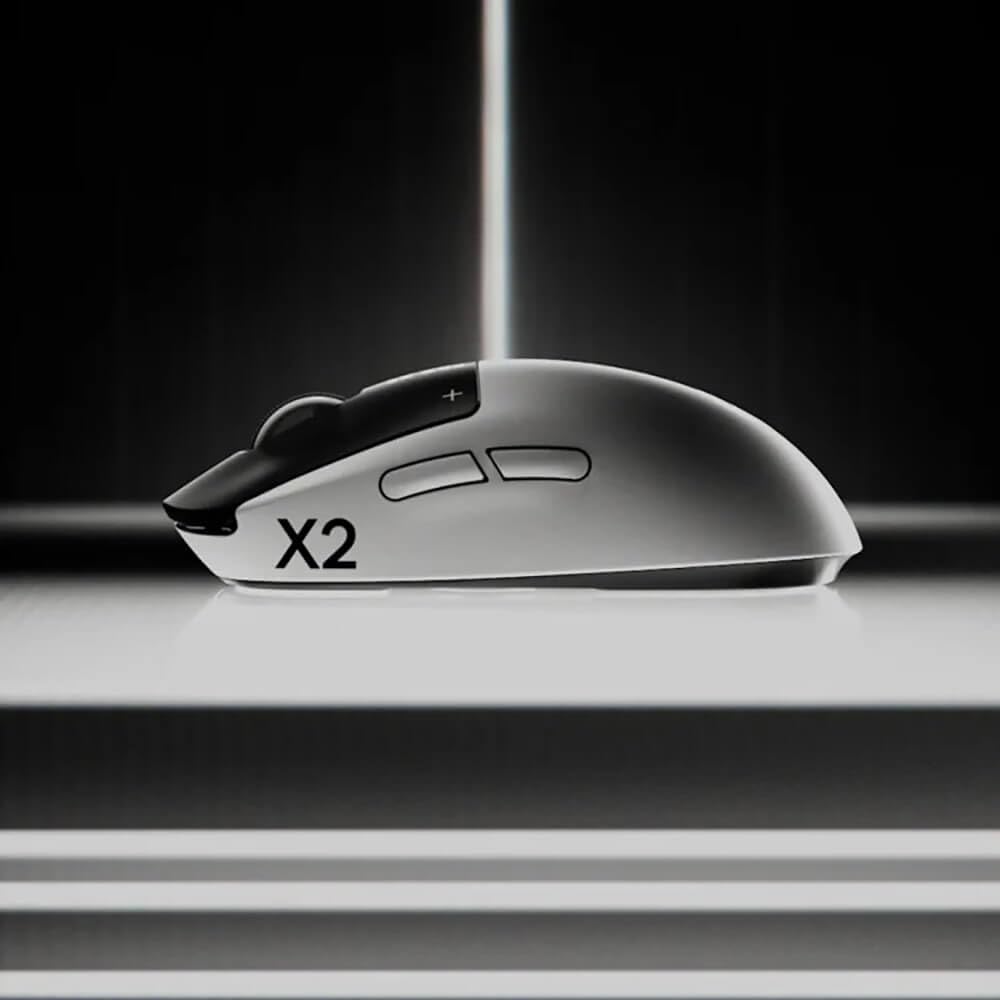 Logitech G PRO X2 Superstrike Wireless Gaming Mouse, Black/White
