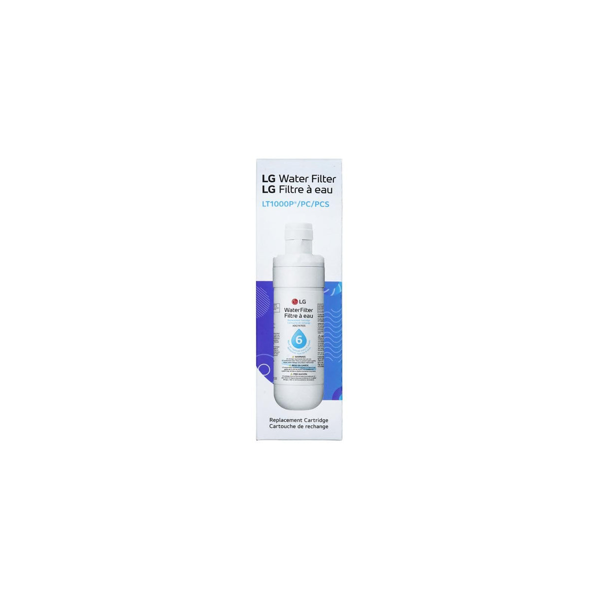 LG LT1000P Refrigerator Water Filter Replacement, 6 Month