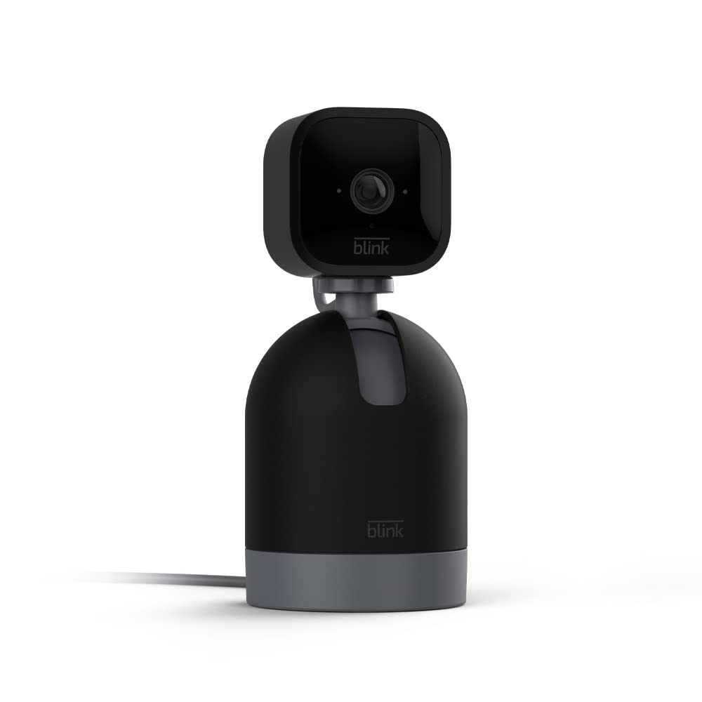Blink Mini Pan-Tilt Indoor Smart Security Camera, Black