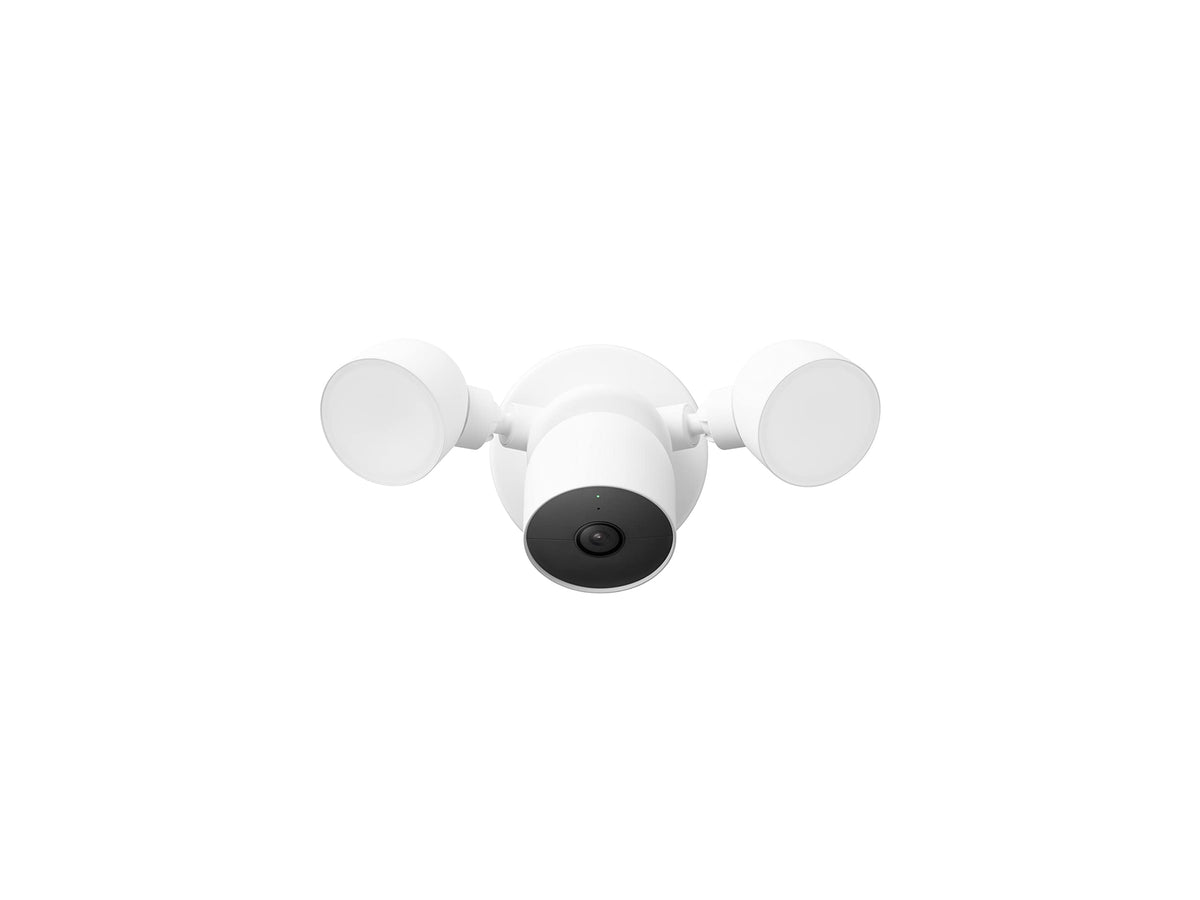 Google Nest Cam with Floodlight, Wired, Snow, 1-Pack