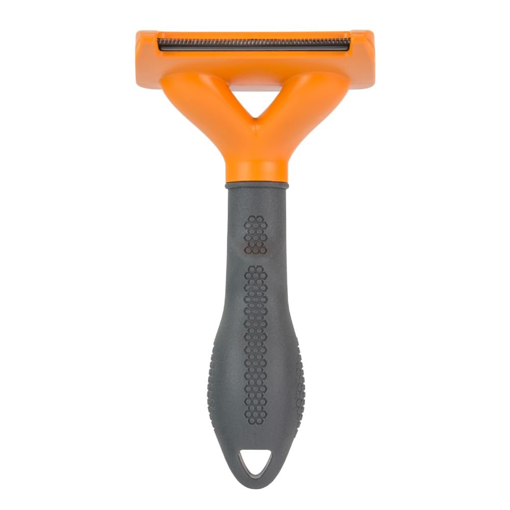 FURminator Long Hair deShedding Tool for Dogs, Medium