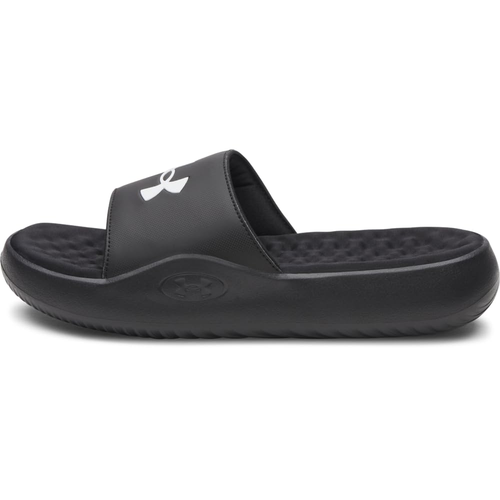 Under Armour Men's Ignite Pro 8 Fixed Band Slides, Black, Size 10
