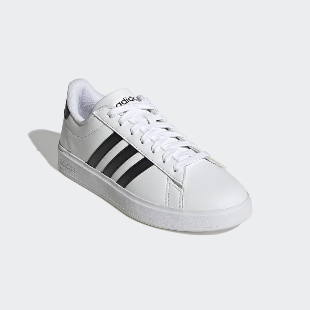 Adidas Women's Grand Court 2.0, White/Core Black/Core Black, 9.5