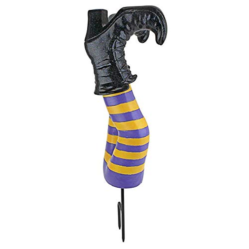 Design Toscano Crash Landing Wicked Witch Legs Garden Stake, 42 cm