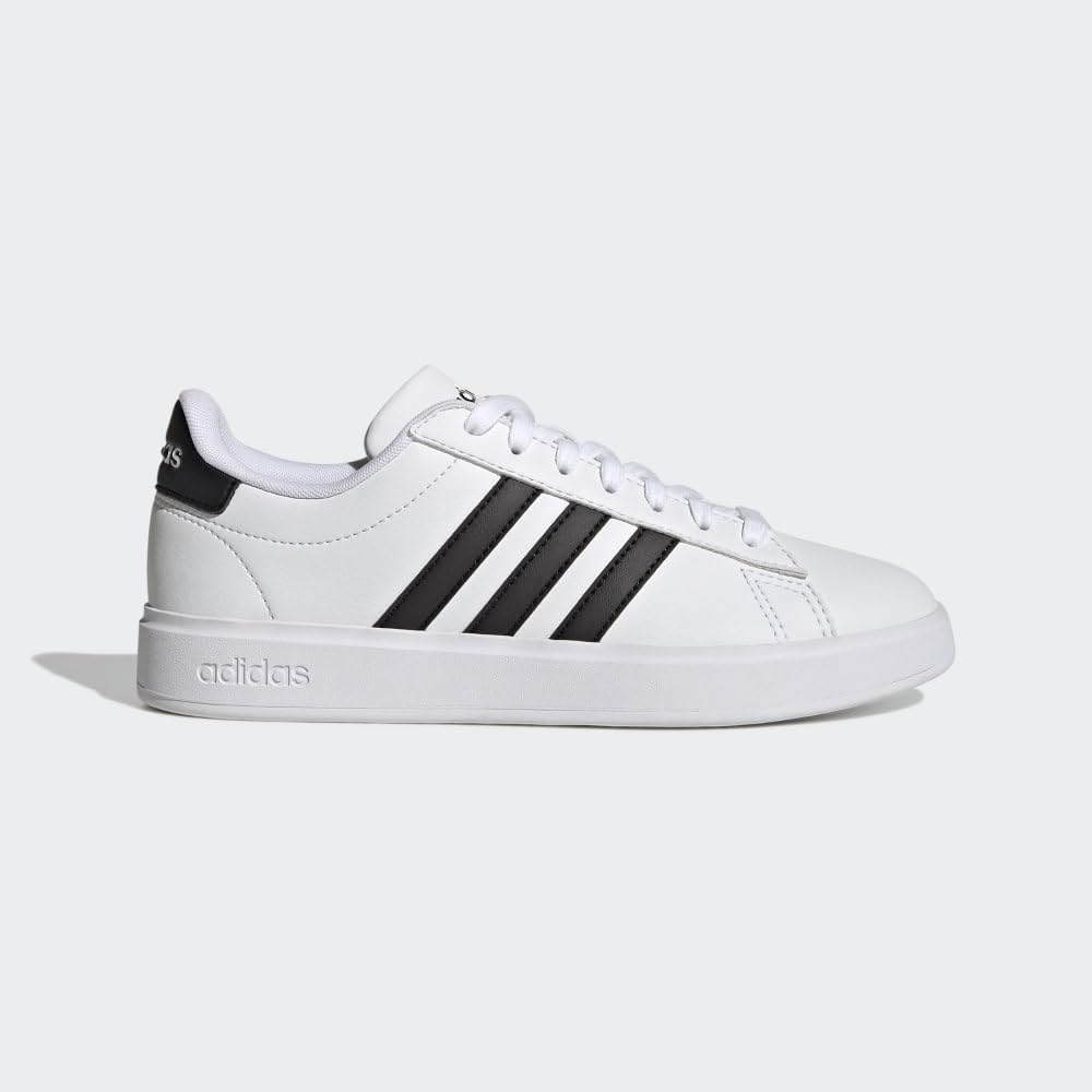 Adidas Women's Grand Court 2.0, White/Core Black/Core Black, 9.5
