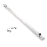 Ideal Security Sliding Patio Door Security Bar, White, 25.75-47.5"