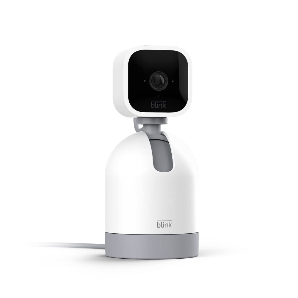 Blink Mini Pan-Tilt Indoor Security Camera, White
