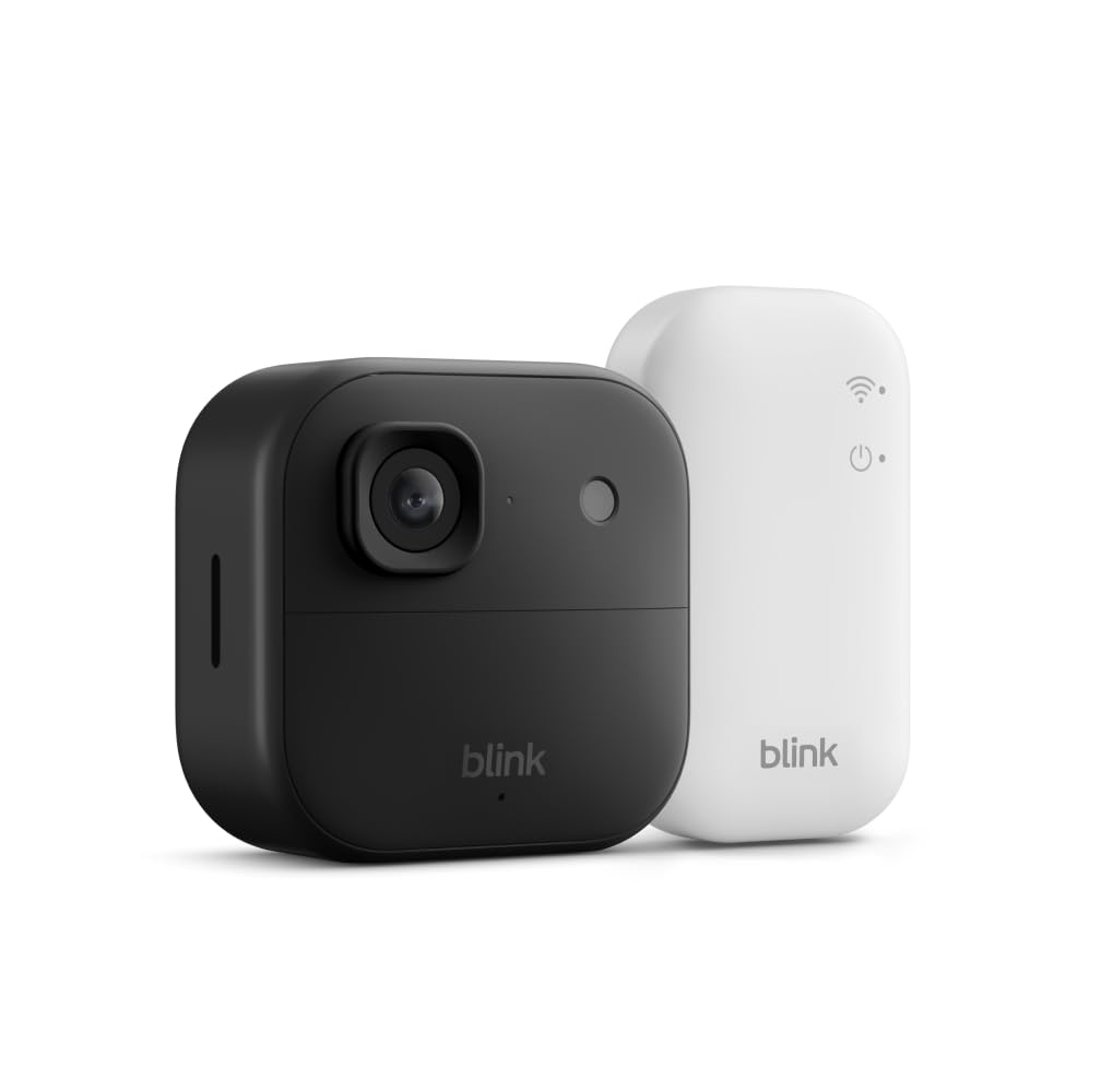 Blink Outdoor 2K+ Wireless Security Camera, 1-Camera System, Black
