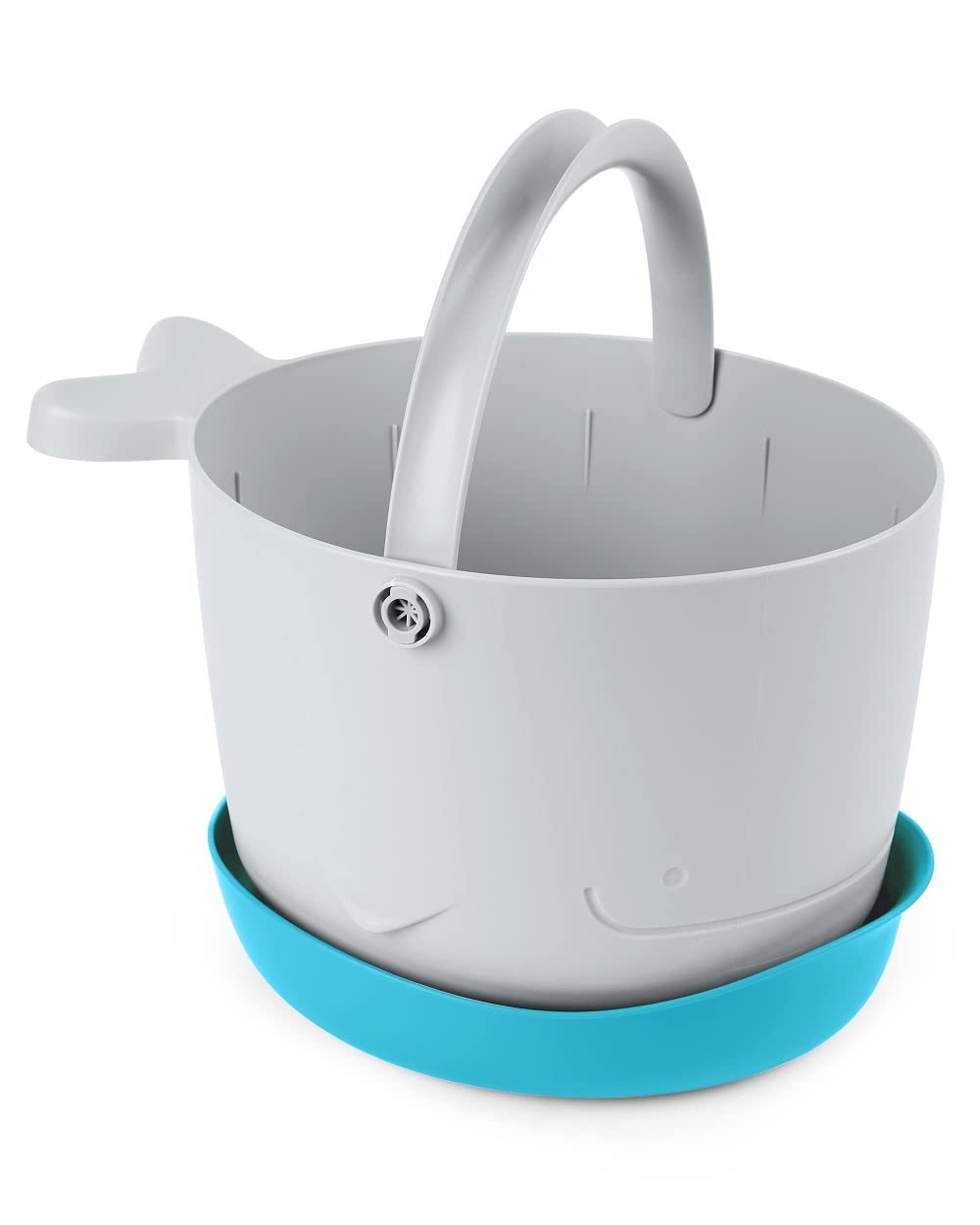 Skip Hop Moby Stowaway Bath Toy Storage Bucket, Grey