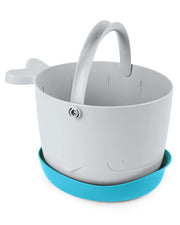 Skip Hop Moby Stowaway Bath Toy Storage Bucket, Grey