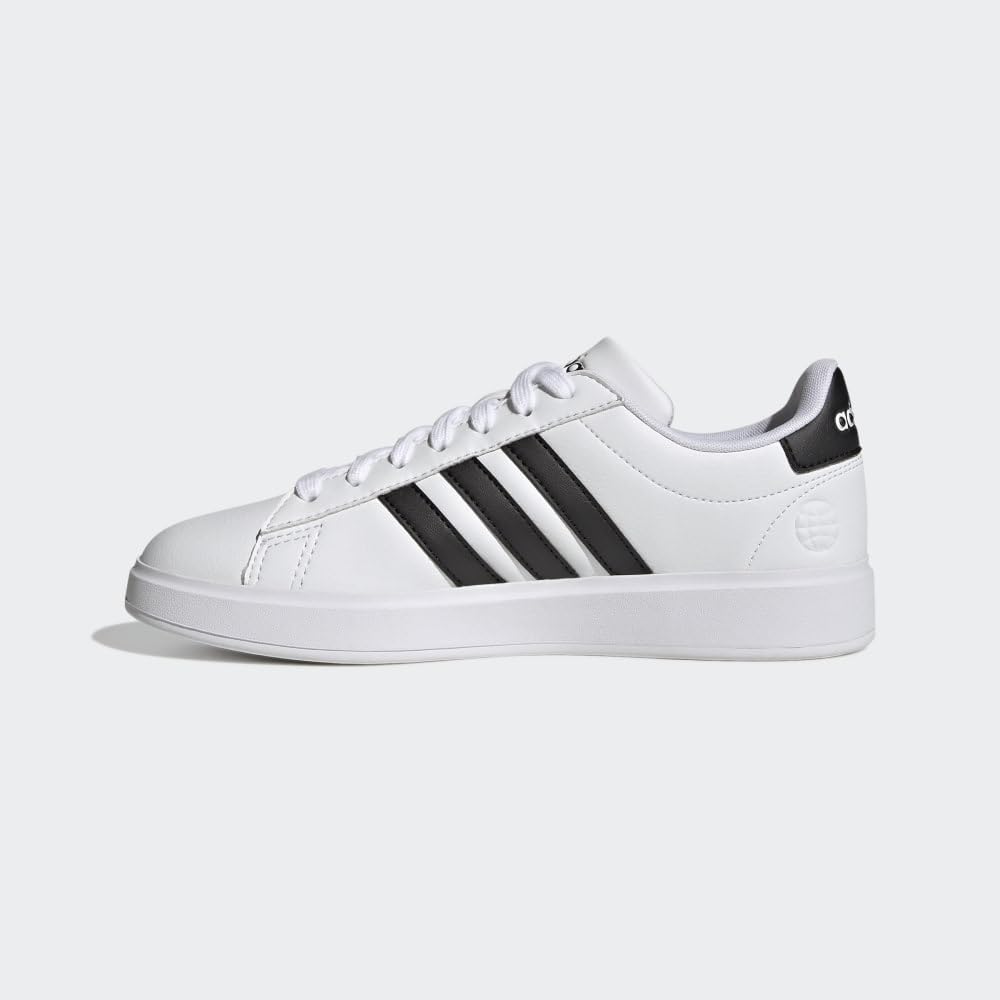 Adidas Women's Grand Court 2.0, White/Core Black/Core Black, 9.5