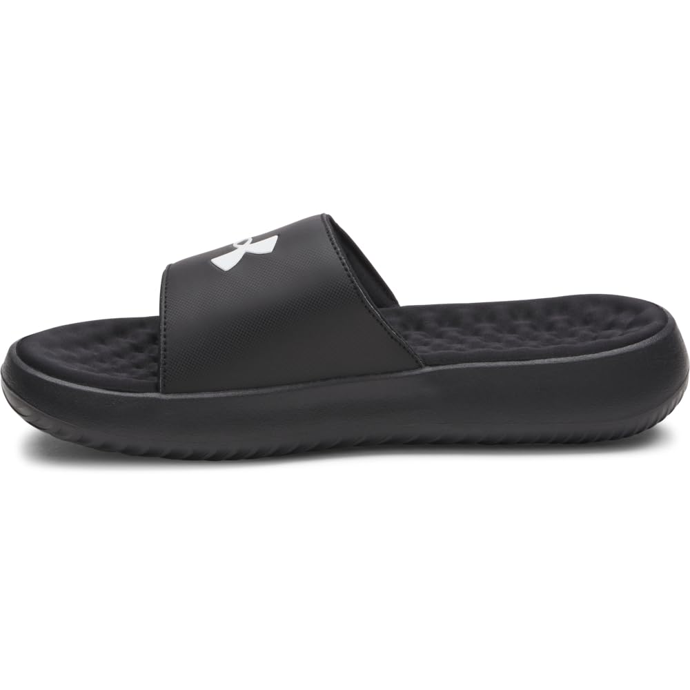 Under Armour Men's Ignite Pro 8 Fixed Band Slides, Black, Size 10