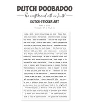 Dutch Doobadoo DDBD Dutch Sticker A5 Happy Spring 1