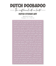 Dutch Doobadoo DDBD Dutch Sticker Art A5 Woodland Springs