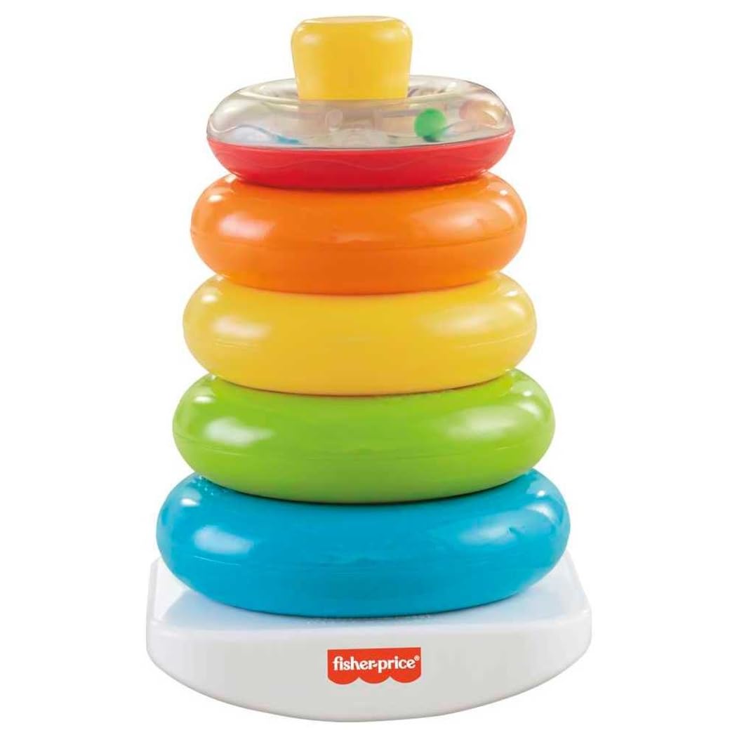Fisher-Price Baby's First Blocks & Rock-a-Stack Set, 10 Shapes