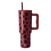 Simple Modern Halloween Tumbler with Handle, 40 oz, Leaves