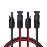 Renogy 20FT 12AWG Solar Panel Extension Cable, 1 Pair, Red and Black