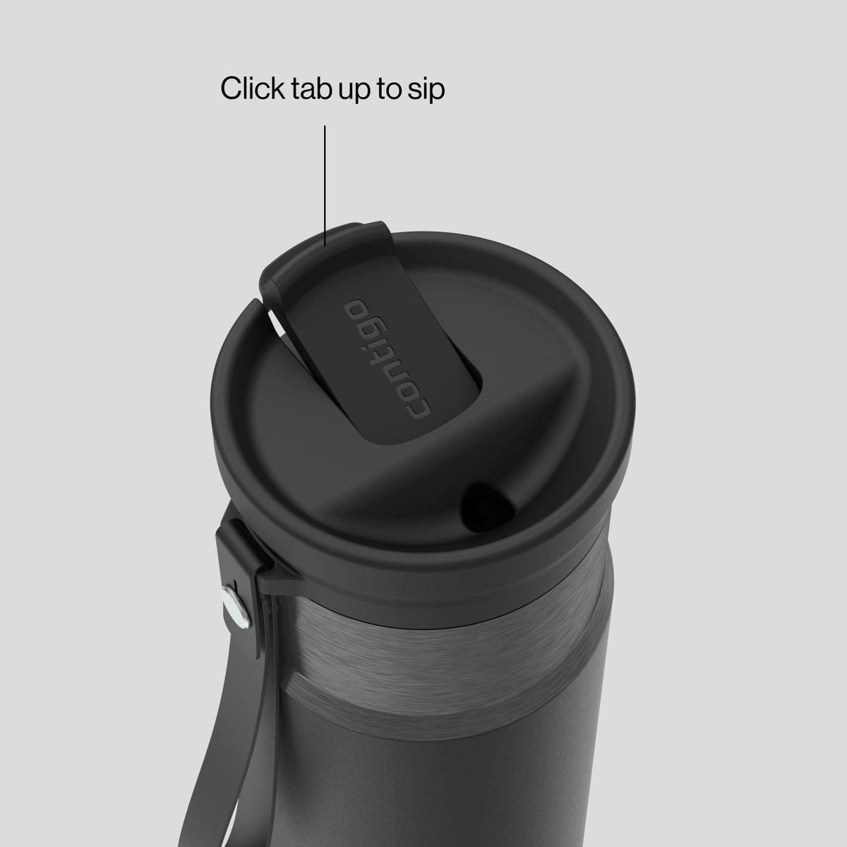 Contigo SnapSeal Vacuum-Insulated Travel Mug with Carry Strap, 16oz
