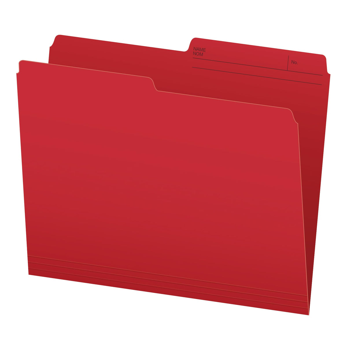 Pendaflex 1/2 Cut Tab File Folders, Letter Size, Red, 100/Box