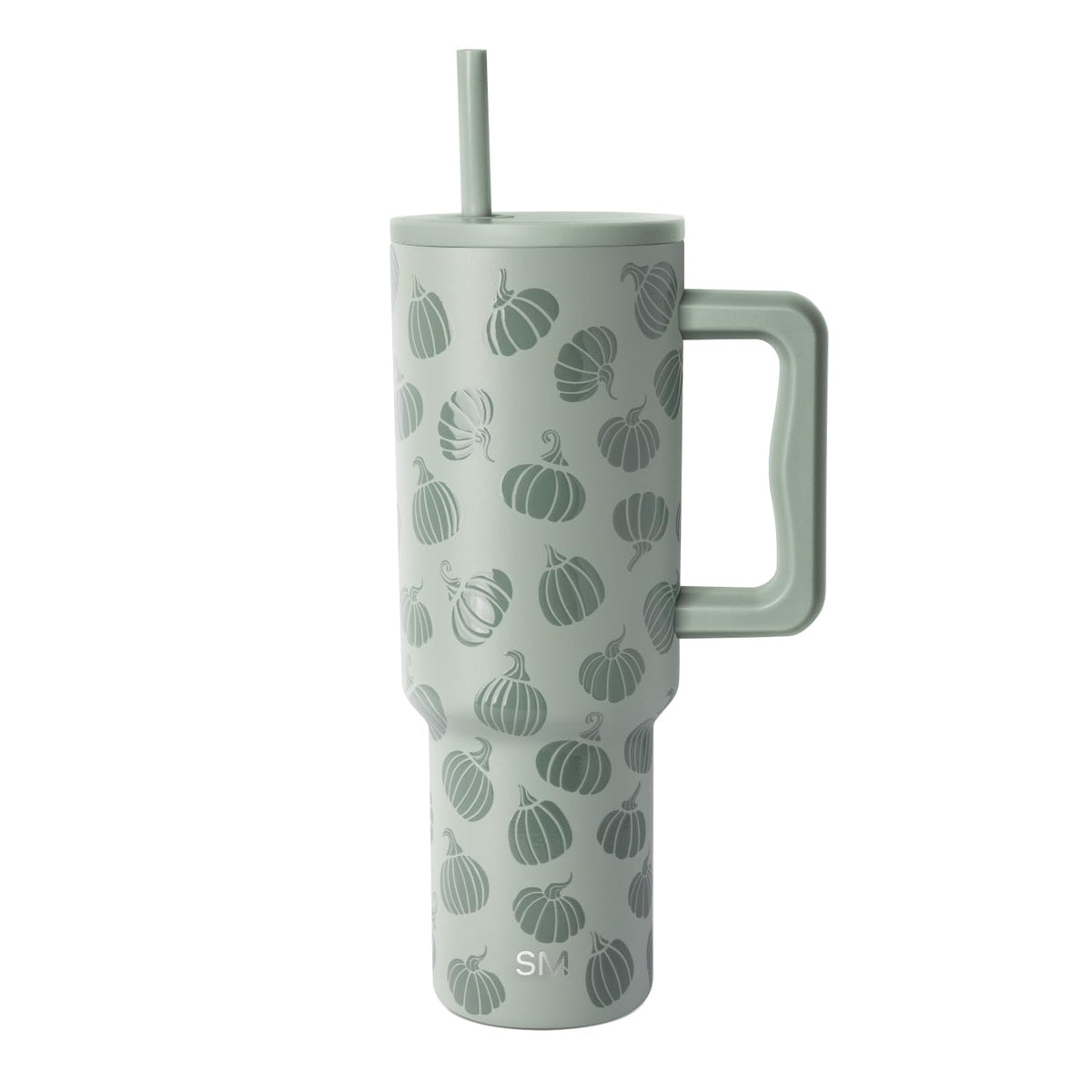 Simple Modern Halloween Tumbler with Handle, 40 oz, Pumpkins