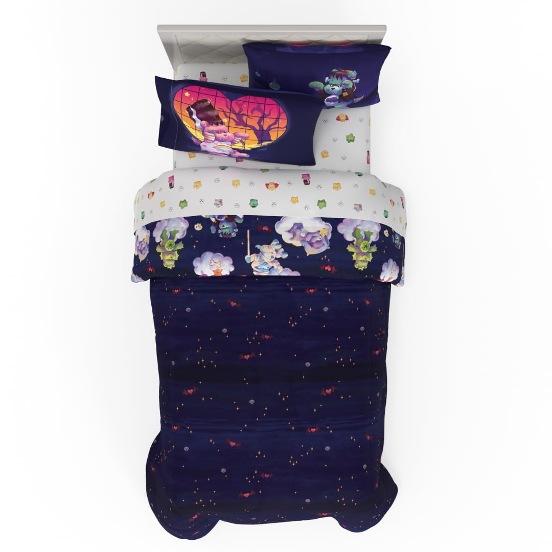 Franco Care Bears x Universal Monsters 5-Piece Bedding Set, Twin