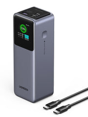 UGREEN 25000mAh 200W Power Bank, 3-Port, TFT Smart Display