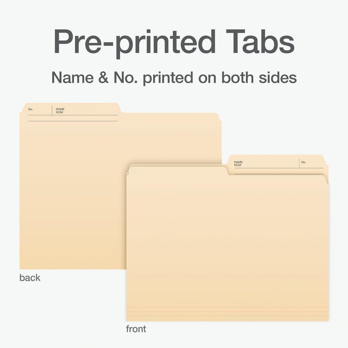 Pendaflex File Folders, 100-Pack, Letter Size, 1/2-Cut Tab, Manila