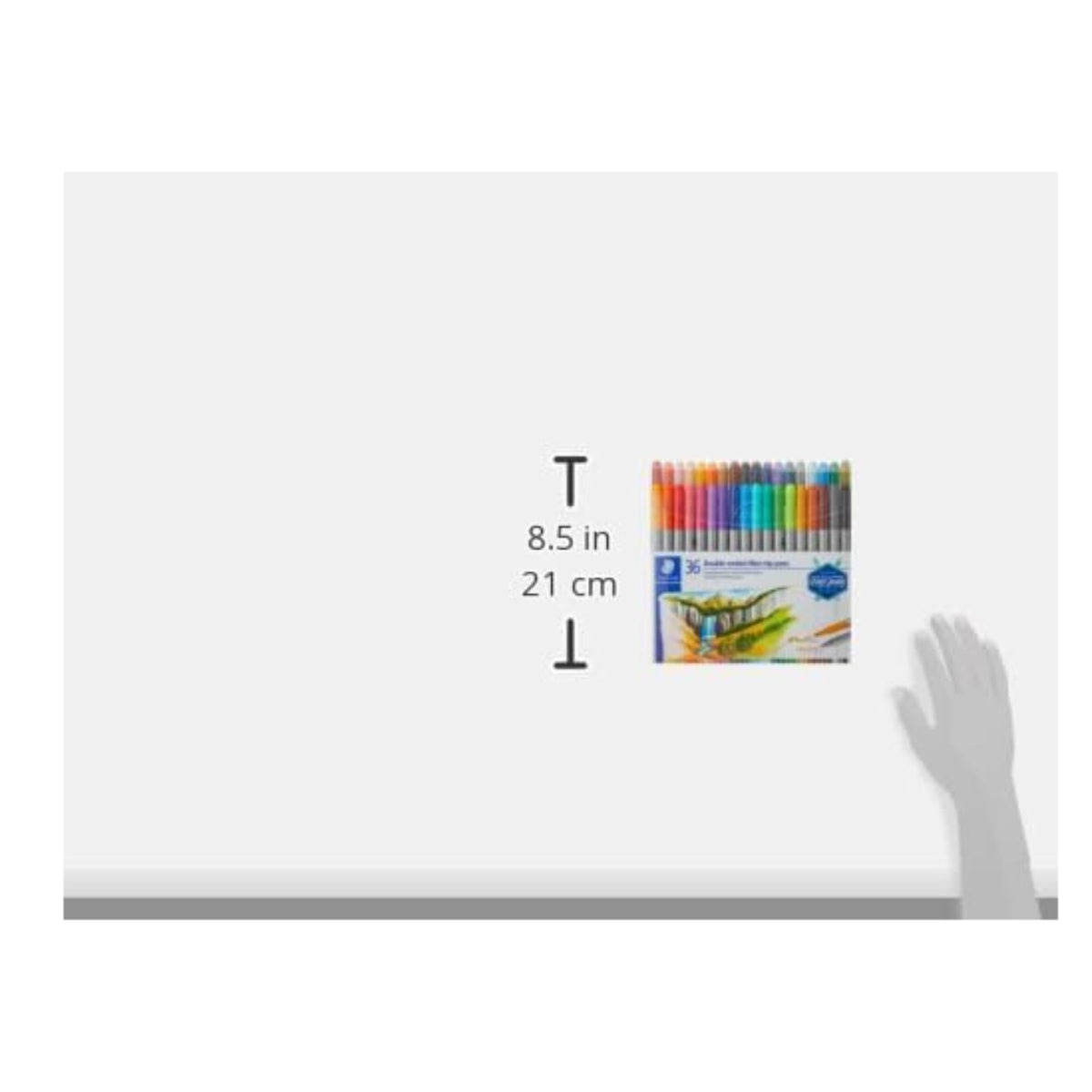 STAEDTLER Double-Ended Fibre-Tip Pens, Assorted Colours (36 Pack)
