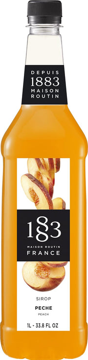 Maison Routin 1883 Peach Syrup, 1000 mL