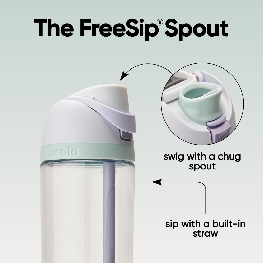 Owala FreeSip Insulated Stainless Steel Water Bottle, Open Air, 25 oz