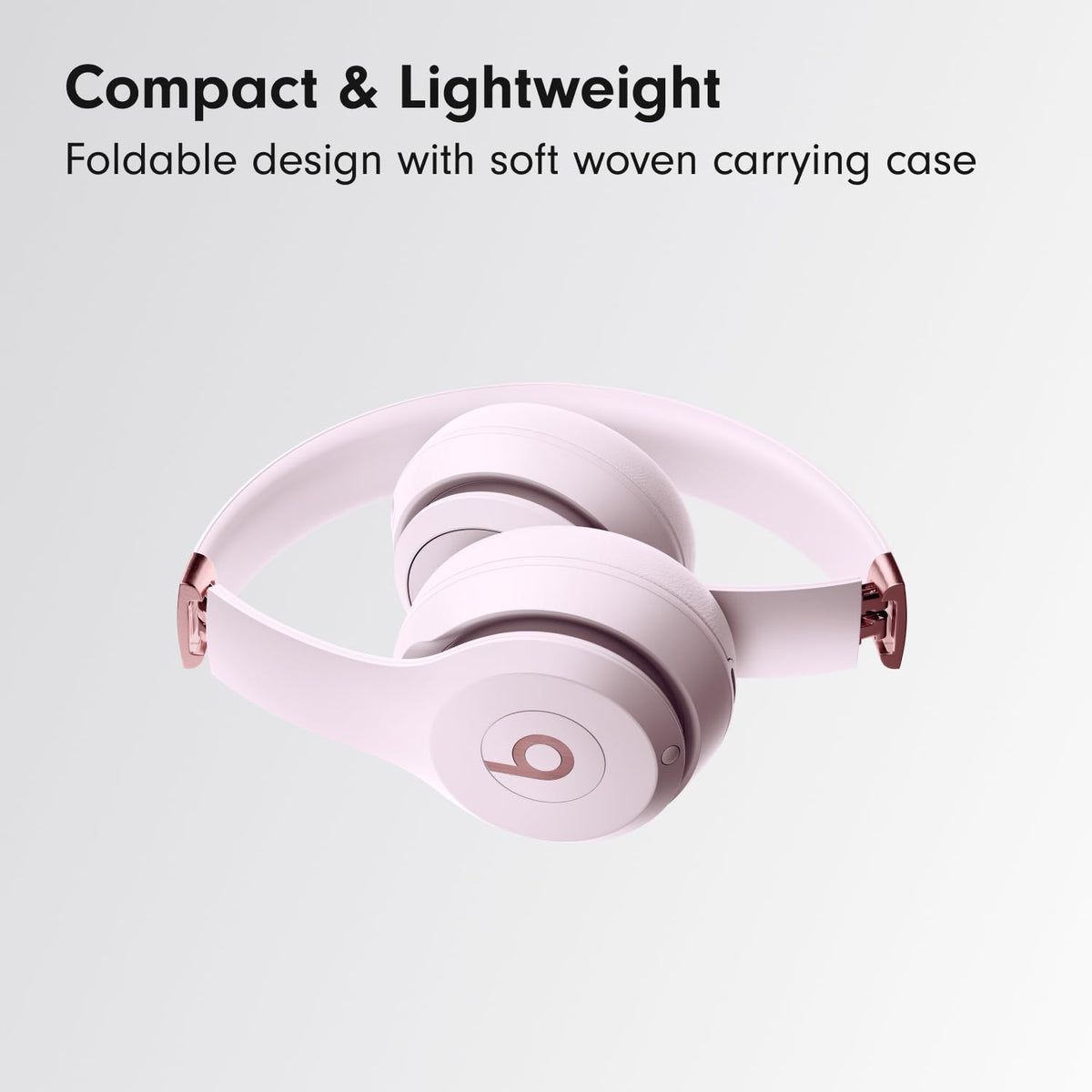 Beats Solo 4 Wireless On-Ear Headphones, Cloud Pink