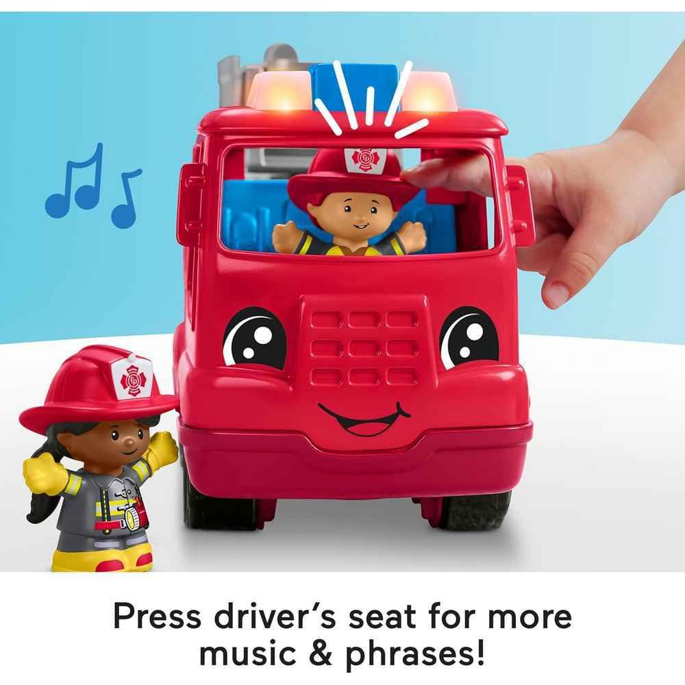 Fisher-Price Little People Fire Truck Musical Push-Along Vehicle