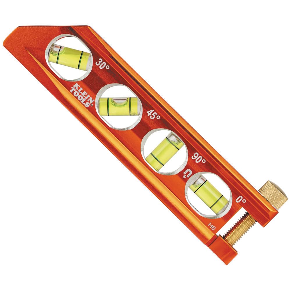 Klein Tools 935AB4V Magnetic Torpedo and Conduit Level, 6-Inch, Orange