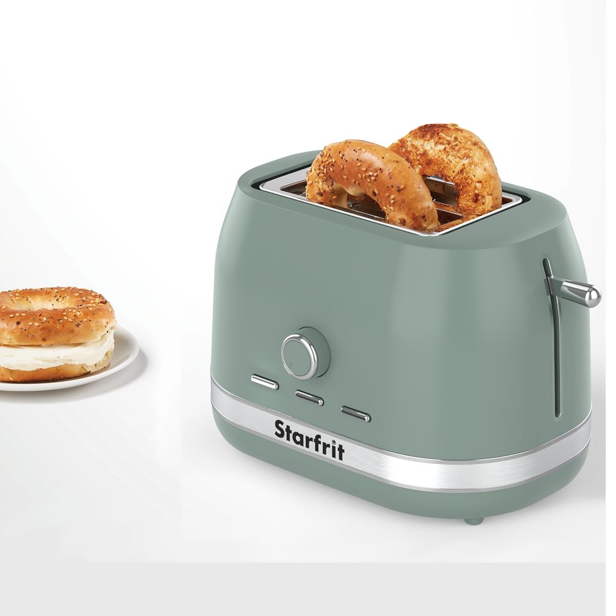 Starfrit 2-Slice Toaster, 850 W, Sage