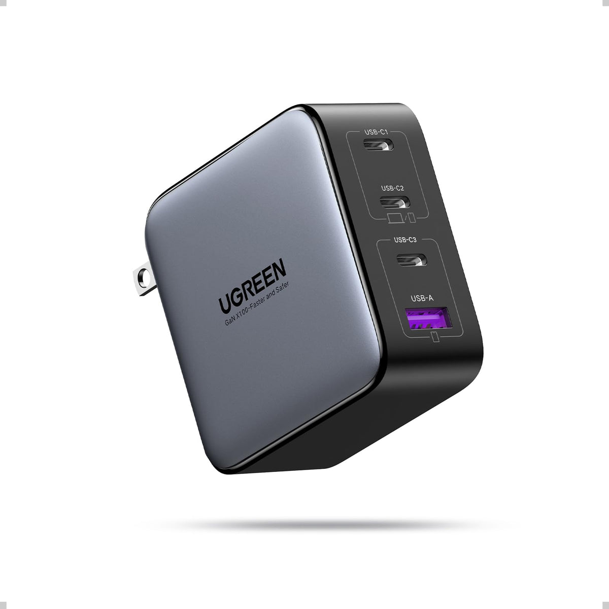 UGREEN Nexode 100W USB-C Charger, 4-Port, Black
